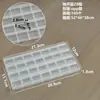 Caja de Almacenamiento para Decoraciones de Uñas con 28 Compartimentos Caja de Almacenamiento Apertura Separada Mini Caja de Diamantes Caja de Plástico Transparente Caja de Ferretería Caja de Componentes