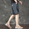 Estilo japonês Retro Tooling Shorts Masculino Verão Loose Straight Trendy All-match Multi-bolso Funcional Estilo Shorts Esportivos