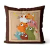 Cojines Decorativos para Sofá con un Estilo Vintage de Alta Gama, Cojines de Arte Melard, Fundas de Almohada para Cabecero con Ilustración Floral Retro, Venta al por Mayor