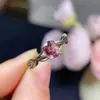 Anillo de espinela birmana natural piedra desnuda tamaño 5*6 mm para el día a día con baño de plata de ley 925