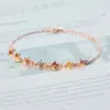 Pulseira Exquisita de Turmalina Sintética de Luxo Leve de Nicho Pulseira Feminina Presente de Aniversário para Melhor Amiga Joia de Mão da Moda Personalizada