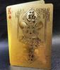 Naipes de dólar, naipes de lámina dorada, naipes de lámina plateada al por mayor, oro, Tuhao, póker de oro
