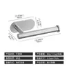 Porta-pañuelos Transfronterizo Portarrollos de Papel Higiénico para Baño Acero Inoxidable Sin Taladro Montado en Pared Estante de Almacenamiento para Film Transparente de Cocina
