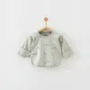 Body de algodón para recién nacido, talla 52, manga larga, ropa de bebé para principios de otoño, conjunto estilo monje para primavera y otoño