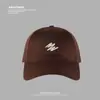 Gorra de Béisbol Bordada de Alta Gama Estilo Japonés para Mujer, Ala Ancha, Corona Profunda, Adecuada para Todas las Estaciones, Hace que el Rostro Parezca Más Pequeño, Gorra tipo Pico para Hombre