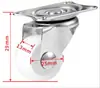 Venta Directa de Fábrica Rueda Giratoria Ligera 1.0 pulgada-3 pulgadas Muebles Rueda Blanca de PP Estante de Almacenamiento Rueda Silenciosa Rueda para Estante Industrial