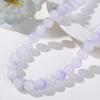 11mm de rachadura de gelo redonda cor correspondente pedra natural buraco reto frisado pulseira brincos colar DIY jóias acessórios material