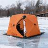 Tienda de pesca rápida de punto de fábrica, espacio grande, tienda de pesca en hielo, algodón, a prueba de viento, cálida, tienda de pesca en hielo para exteriores