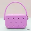 Bolsa de Silicone com Furo Estilo Desenho Animado Mini Carteira de Moedas Bolsa de Cosméticos DIY Bolsa para Fones de Ouvido Pingente de Chaveiro Presente