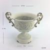 Vaso para Arranjo de Flores Estilo Pastoral Americano, Vaso de Flores de Natal para Mesa de Jantar de Pousada, Vaso Troféu com Duas Alças, Adereço de Fotografia