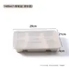 Caja de almuerzo desechable cantina de empresa hotel caja de almuerzo caja de comida rápida caja de embalaje para llevar multi-rejilla tres rejillas cuatro rejillas biodegradable