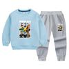 Conjunto de coletes masculinos 2022 primavera e outono coletes estampados soltos confortáveis calças esportivas conjunto de duas peças uma geração de cabelo