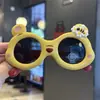 Gafas de sol lindas para proteger del sol abeja pequeña silicona adorable estilo coreano bebé dibujos animados dulces espejo osito niños gafas de sol polarizadas