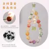 Pulseira com Pingente de Pata de Gato e Sementes de Bodhi, Corrente para Celular, Pulseira Exquisita e Fofa para Mulheres Brincarem com Contas Budistas