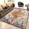 Alfombra Retro Estilo Europeo, Imitación Cachemir, Base Lavable, Felpudo de Fácil Cuidado, Decoración de Sala de Estar, Manta Refrigerante, Dropshipping de Amazon