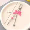 Ins Nuevo Llavero Colgante de Lazo de Acrílico Personalizado Colgante para Bolsa DIY Cadena Colgante para Cubierta de Auriculares Joyería