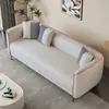 Sofá para apartamentos pequeños, habitaciones de alquiler, salas de juegos, salones de mahjong, adecuado para dos o tres personas, área de descanso de oficina, resistente a los arañazos de gatos, piel y látex, configuración recta