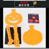 Lâmpada de abóbora de Halloween crianças feita à mão DIY saco de material para fazer portátil luminoso jardim de infância brinquedos decorativos atacado