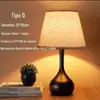 Abajur de mesa estilo americano Abajur de cabeceira retrô Luminária de mesa para quarto de engenharia de hotel Abajur de escritório Lâmpada LED Proteção para os olhos Luz noturna com escurecimento
