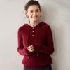¡Irresistible! Sudadera con capucha gruesa de punto trenzado de cachemira para mujer, suelta, con patrón de torsión, juvenil