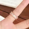 Anel de Banda Totalmente Cravejado Popular do Xiaohongshu, Anel Aberto Ajustável para Mulheres, Anel Exquisito de Luxo Leve de Nicho Estilo Ins