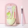 Yusha Beauty Set de 4 Piezas para Mascarilla DIY Tazón de Plástico para Mascarilla + Paleta para Mascarilla + Brocha para Mascarilla + Medidor Yi003