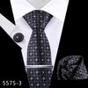 Mancuernillas cuadradas de corbata alta para hombre traje Vestido Negocios Banquete Boda Poliéster Corbata Larga Fábrica de Shengzhou