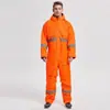 Conjoined almacenamiento en frío ropa a prueba de frío con capucha impermeable equipo de trabajo chaqueta acolchada de algodón abrigo acolchado de algodón cálido traje de chaqueta acolchada de algodón protección laboral invierno hombres