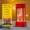 Muñeco de nieve brillante de Navidad Linterna de viento pequeña Adorno de escritorio Decoración de árbol de Navidad Luz nocturna Regalo de cumpleaños