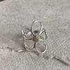 Anillo de lujo ligero, nicho, estrella de alta gama, perla y circonita cúbica para mujer, exquisito y moderno, anillo abierto ajustable