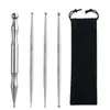 Varilla de Acero Inoxidable para Puntos de Acupuntura..Herramienta de Belleza y Bienestar. Puntos de Acupuntura de los Meridianos para Ojos, Rostro y Pies. Palo de Masaje para Estirar y Desbloquear Músculos