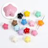 Estrellas acrílicas amor cuadrado cuentas sueltas cuenta con agujero pasante pulsera cadena para teléfono móvil llavero accesorios DIY