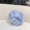 Estilo Ins Nórdico Almofada de Corda Trançada Feita à Mão Decoração de Casa Veludo Cristal Bola de Nó Almofada de Lançar para Sofá Cama Cabeceira