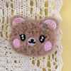 Accesorios de Muñeca de Gato Lindo con Cabeza de Dibujos Animados de Peluche DIY Oso Conejo Cabeza Bolso Ropa Pasador Accesorios Rellenos de Algodón