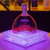 Soporte Creativo Luminoso para Vino Bar LED Estante de Exhibición Colorido Base Portabotellas KTV Vino Tinto Champagne Rey Vino Extranjero