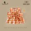 Camisa de Muñeca Estilo Chaleco para Niñas, Nuevo Estilo de Verano para Bebés y Niños Pequeños, Top de Algodón Amigable con la Piel, Camisa de Algodón con Mariposa Estilo Coreano para Bebés Niñas