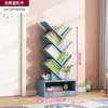 Estantería Pequeña Almacenamiento Forma de Árbol de Pie Gabinete de Dormitorio Estante de Almacenamiento para Sala de Estar Hogar Estantería Estrecha Creativa de Múltiples Niveles