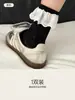 Meias Brancas de Renda Meia-Canela para Mulheres Primavera/Verão Renda Franzida Estilo Ballet Meias de Algodão Folgadas para Combinar com Sapatos Pequenos de Couro Meias Longas para Mulheres