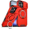 A Nova Capa Lingke é Adequada para Celulares Apple Ip 16, com um Suporte de Anel com Janela Deslizante Recém-Atualizado, Anti-Queda e à Prova de Choque