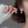 Ocho pendientes de estrella Awn Corea del Sur pendientes elegantes de celebridad de Internet para mujeres 2023 nuevos pendientes de moda pendientes de estrella de estilo simple