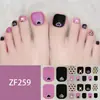 Adesivos para Unha do Pé Padrão Estéreo Zf Diamante de Imitação 3D Manicure Patch Impermeável Longa Duração Clareador Patch Completo para Unha do Pé Produto Acabado
