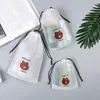 Bolsa de Almacenamiento de Zapatos de Viaje Oso Cereza para Exteriores, Bolsa con Cordón a Prueba de Polvo y Humedad, Bolsa Organizadora de Zapatos para Dormitorio Estudiantil