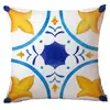 Funda de almohada geométrica de verano de limón para Amazon transfronterizo, tela para el hogar, funda de cojín para sofá, venta directa de fábrica