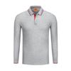Outono e inverno camisa polo de lapela de manga comprida roupas de trabalho personalizadas roupas de trabalho de fábrica de roupas de trabalho em grupo publicidade camisa cultural logotipo impresso personalizado