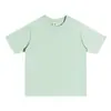 Camiseta Masculina Estilo Americano 250g Fio Duplo Tom Terra Peso Pesado Algodão Puro Solta Ombro Caído Manga Curta, Marca Moderna Gola Careca Camiseta Básica para Mulheres