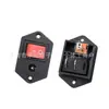 Interruptor de Alimentação DC Vermelho Sólido de Dois Pinos Certificado CE Ln-06, Soquete DC Dois em Um para Eletrodomésticos Pequenos com Interruptor