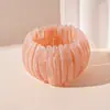 Pulsera geométrica redonda de resina rosa transfronteriza europea y americana, diseño moderno y simple, joyería personalizada y dulce para mujer
