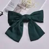 Grampo de Cabelo Estilo Coreano Celebridade da Internet Estilo Elegante Cetim Grande Laço Topo Presilha Presilha Traseira Presilha de Primavera Princesa de Fuga para Mulheres
