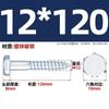 Tornillos para Madera Hexagonales Galvanizados Din57 Tornillos para Madera Autorroscantes Hexagonales Rosca Completa Combinación con Arandela Plana de Resorte