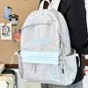 Mochila Escolar con Bordado de Letras Estilo Universitario Japonés para Estudiantes Mujeres Alta Apariencia para Clase y Tutoría Mochila de Doble Hombro Mochila Casual Versátil